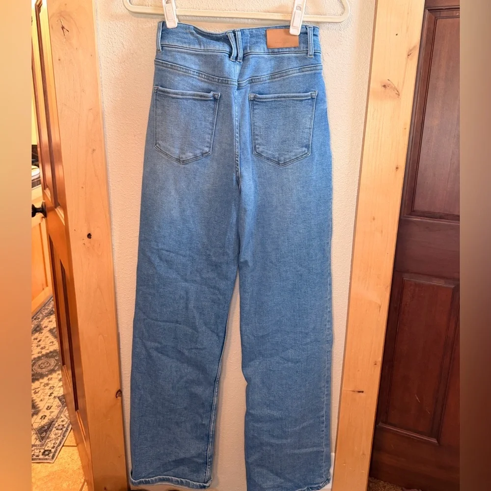 Dear John Medium Blue High-Rise Wide Leg Jeans - Picture 2 of 3